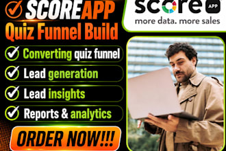 build scoreapp scorecard quiz funnel for typeform quiz and score app