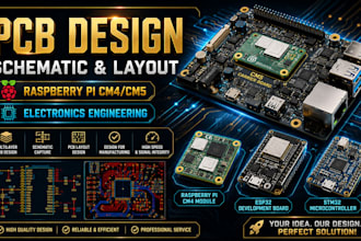 do pcb design schematic layout and electronics engineering