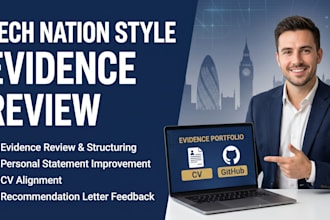 review your tech nation style evidence for UK global talent visa