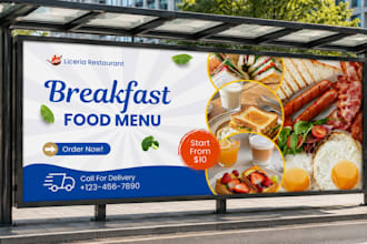 premium digital menu board restaurant menu design for digital displays and cafes
