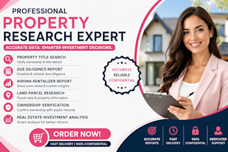 deliver property report title search airdna and due diligence