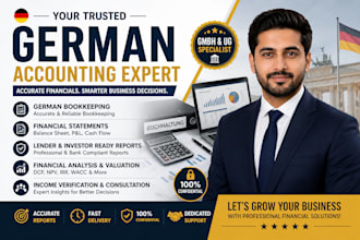 do german bookkeeping, gmbh ug financial statements and accounting report