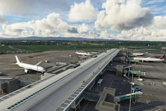 create airport terminal design, aviation architecture, runway, jet bridge layout