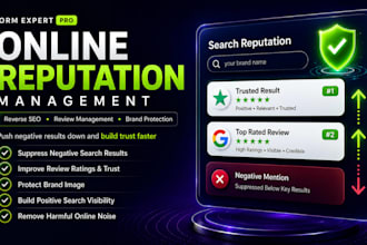 fix your online reputation with reverse SEO and ORM strategy
