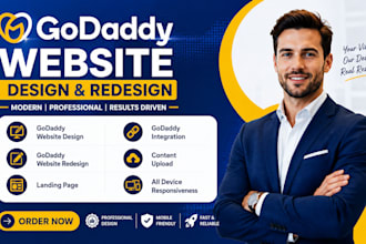 godaddy website redesign, godaddy website design, godaddy website development