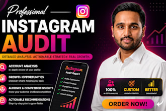 do premium instagram audit and give content growth strategy