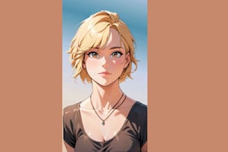 draw an anime illustration sfw or nsfw cell shaded render