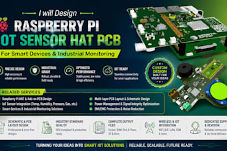 design raspberry pi iot sensor hat pcb for smart devices and industrial monitori