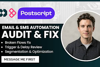 audit fix klaviyo sendlane postscript customer io automation