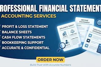 prepare financial statements accounting and bookkeeping