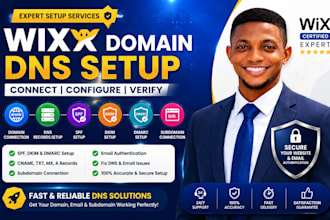 setup wix domain dns records spf dkim dmarc connect subdomain