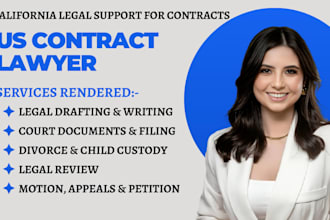 be your lawyer in california divorce, child custody paperwork, and legal advice