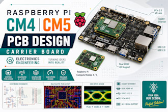 do pcb design raspberry pi cm4 cm5 carrier board electronics engineering