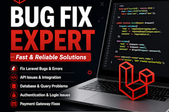 fix laravel bugs, API issues and database errors