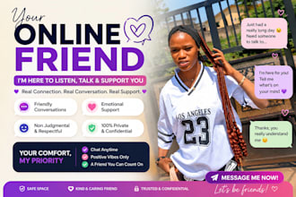 offering genuine online friendship and meaningful chats
