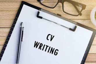 do a CV for your job with a good quality