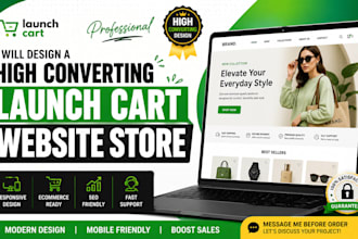 build a responsive launch cart online store design