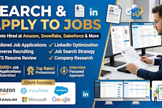 search and apply to jobs that helped my clients land roles at amazon