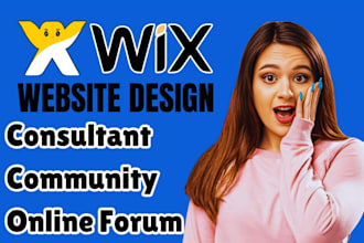 do wix online forum website wix community website wix consulting website