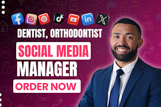 do dental clinic orthodontist social media manager, instagram facebook marketing