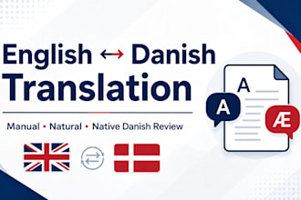 translate english to danish and danish to english