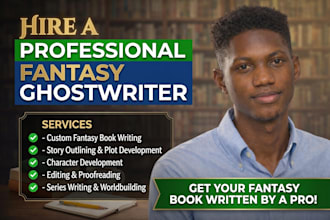 be your fiction ghostwriter, fantasy novel writer and young adult short stories