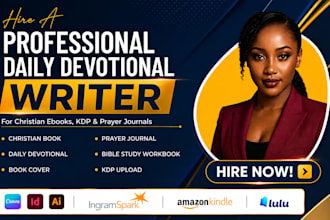 write christian ebooks and daily devotionals for KDP
