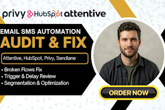 audit fix attentive hubspot privy sendlane email sms automation