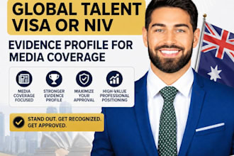 build australia global talent visa or niv evidence profile for media coverage