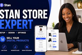 do stan store setup, digital product, stan store marketing, stan store design