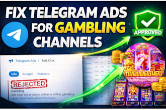 guarantee telegram ads, fix declined ads, approved channel or bot ads, fragment