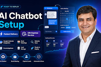 setup ai chatbot with a booking system calendar and knowledge base