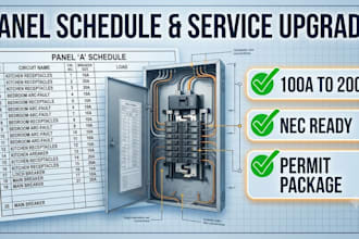create electrical panel schedules