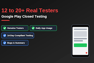 provide real testers for google play closed testing