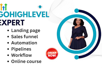 build gohighlevel CRM automation ghl workflow funnel email campaign expert