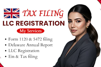 assist stripe atlas founders, with delware llc,ein, and US tax compliance as CPA