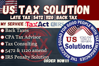 help remove irs form 5472, and 1120 penalties with reasonable cause letter