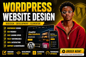 wordpress website design and website development