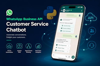 build a whatsapp business API chatbot for customer support