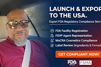 do fda food facility registration and act as fsvp agent
