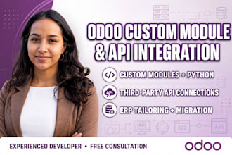 develop custom odoo module and third party API integration