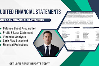 prepare financial statements for bank loan applications