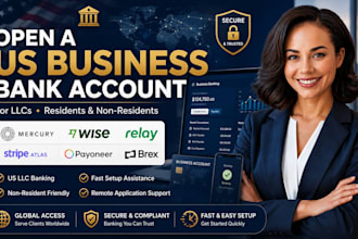 create USA business bank account mercury, wise, relay, payoneer for your llc