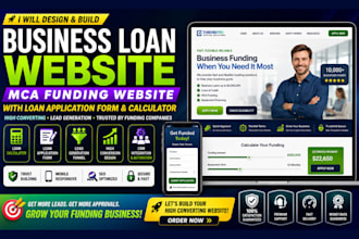 business loan website mca funding website with loan application form calculator