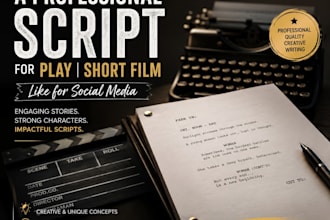 create a professional script for any social media platform