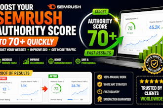 increase semrush authority 40 authority score 70 to boost your website