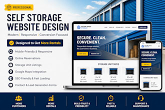 modern self storage website for storage facilities a storage website