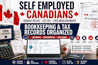 help self employed canadian organize cra tax gst hst freelancer document