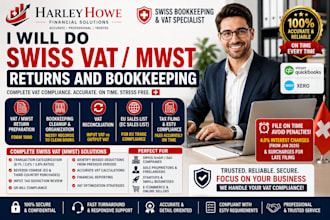 prepare swiss vat tax return, bookkeeping, buchhaltung for corporate businesses