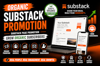organic substack promotion, substack page promotion, grow organic subscribers